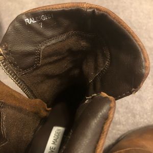 Brown Steve Madden leather boots
